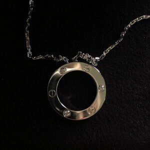 Cartier Three Diamond LOVE necklace